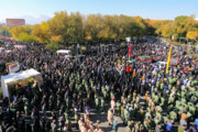 ایرانی صوبے اصفہان میں سیکورٹی کے شہداء کی تشییع جنازہ کی تصاویر
