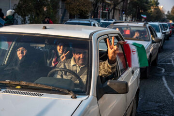 La alegría del pueblo tras la victoria de la selección nacional de fútbol de Irán