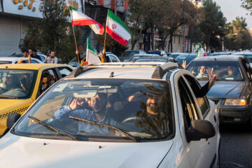 La alegría del pueblo tras la victoria de la selección nacional de fútbol de Irán