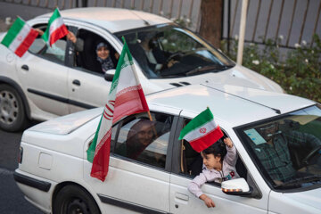 La alegría del pueblo tras la victoria de la selección nacional de fútbol de Irán