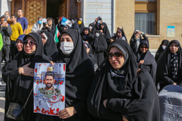 Funeral por el alto oficial de la Fuerza Aeroespacial del CGRI Davud Yafari en Shiraz