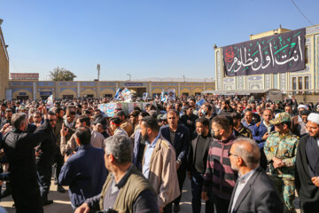 Funeral por el alto oficial de la Fuerza Aeroespacial del CGRI Davud Yafari en Shiraz