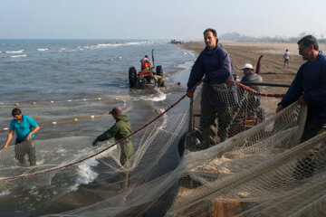 La pêche sur les rives de la mer Caspienne