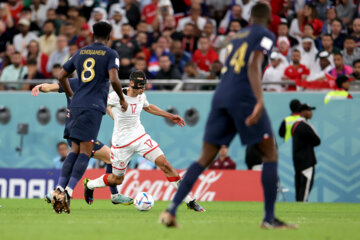 Encuentro entre Francia y Túnez en la Copa Mundial de la FIFA 2022