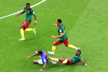 Encuentro entre Camerún y Brasil en la Copa Mundial de la FIFA 2022