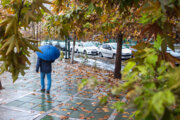 La hermosa lluvia de otoño en Teherán
