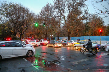 طراوت باران پائیزی در تهران