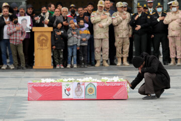 تشییع پیکر مرزبان شهید «معین قدمیاری»  در مشهد