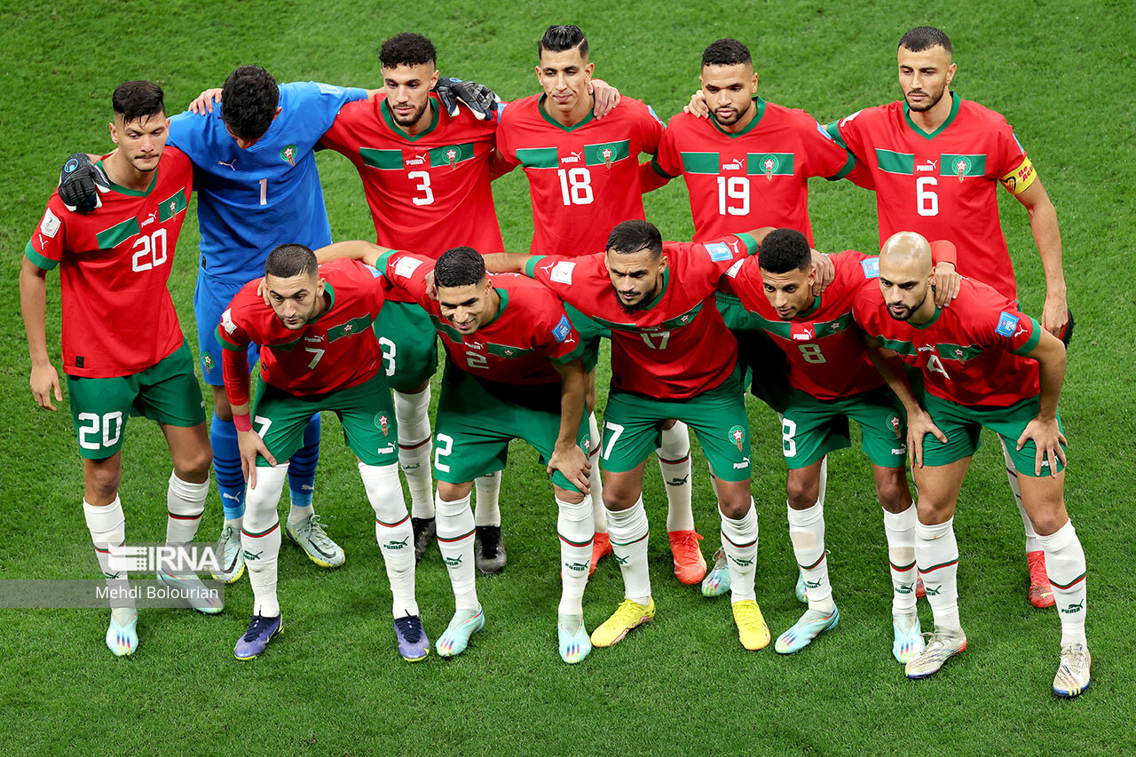 گرم‌کردن بازیکنان کرواسی و مراکش در آستانه دیدار رده‌بندی جام جهانی+ فیلم