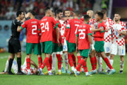 Weltmeisterschaft 2022 – Mannschaften von Kroatien und Marokko