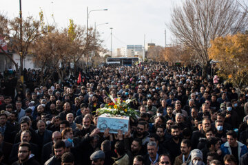 تشییع پیکر 2 شهید گمنام- سمنان