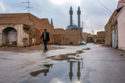 ۴۲.۵ میلیمتر باران در بهاباد یزد ثبت شد+فیلم
