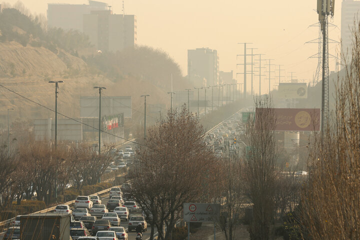 استمرار آلودگی هوای تهران در آخرین روزهای زمستان