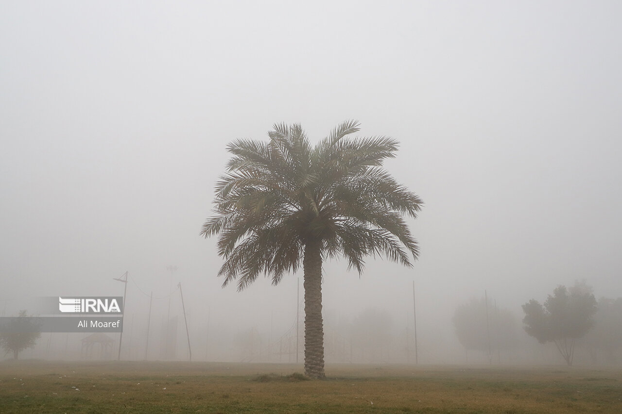 مه غلیظ دید افقی سراوان را به ۱۵۰ متر کاهش داد