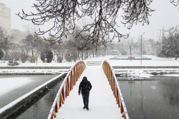 Iran : chutes de neige à Ardebil au nord-ouest