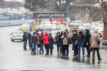 روز برفی تهران