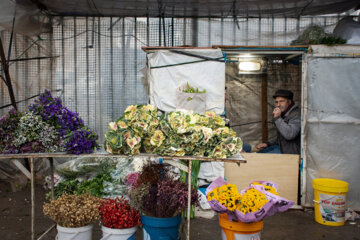 Mercado de flores en vísperas del Día de la Madre
