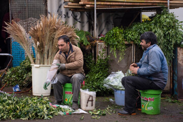 Mercado de flores en vísperas del Día de la Madre
