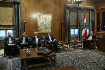 دیدار وزیر امور خارجه با نبیه بری  رییس پارلمان لبنان
