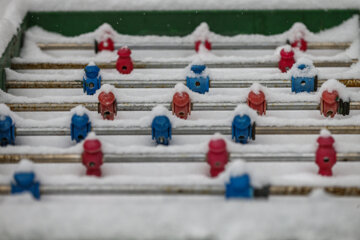 Fuerte nevada en Teherán
