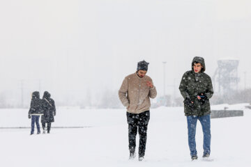 Fuerte nevada en Teherán
