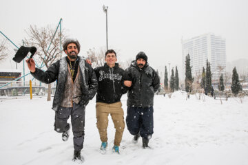 Fuerte nevada en Teherán
