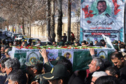 تشییع پیکر شهید مدافع امنیت در لرستان
