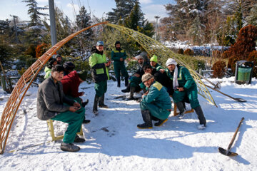 Un jour de neige à Téhéran