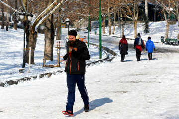 Teherán bajo la nieve
