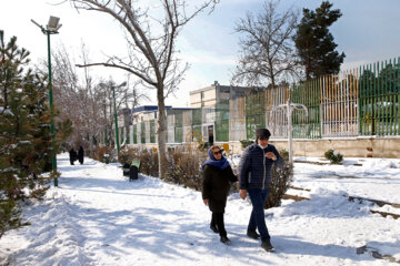 Un jour de neige à Téhéran