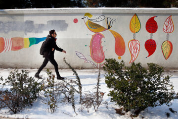 Teherán bajo la nieve
