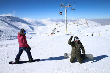 Hiver 2023 : station de ski de Tochal à Téhéran
