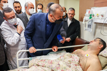 El ministro de Exteriores iraní visita a heridos del incidente en la embajada de Azerbaiyán en Teherán
