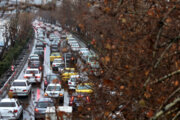 باران خیابان‌های تهران را قفل کرد/ ترافیک سنگین در بیشتر معابر