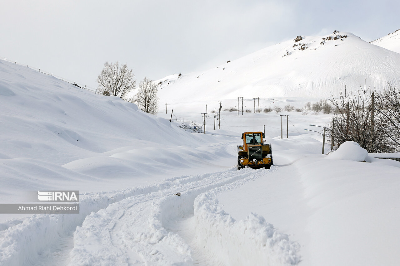 وضعیت راه‌های روستایی چهارمحال و بختیاری پس از بارش برف چگونه است؟