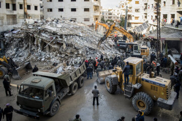 خسارات زمین لرزه در سوریه