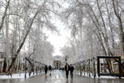 La nieve cubre de blanco Teherán