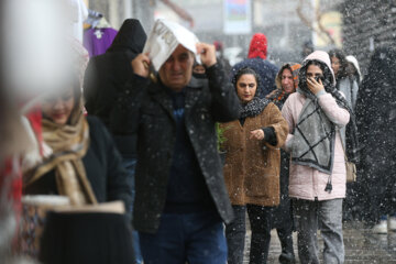 La nieve cubre de blanco Teherán