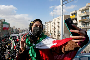 راهپیمایی چهل و چهارمین بهار انقلاب در تهران