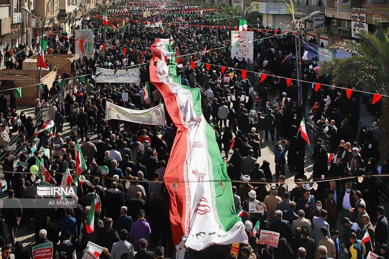 برگزاری راهپیمایی ۲۲ بهمن در ۸۰ نقطه شهری و روستایی همدان