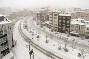 Fuerte nevada en Hamedán
