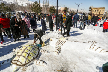 Festival de muñecos de Nieve en Hamedán 