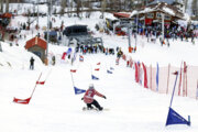 Snowboard-Skiwettbewerbe in Teheran