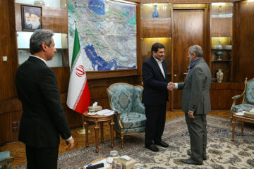 Rencontre entre le premier vice-président iranien et le Ministre de l'énergie et des minéraux d'Oman