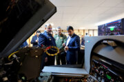 بالصور... ازاحة الستار عن جهاز محاكاة الطيران F-14 في أصفهان