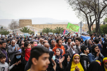 راهپیمایی منتظران ظهور در شیراز