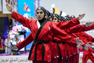 La cérémonie d'ouverture du premier tour des Jeux internationaux de Norouz s'est tenue ce vendredi soir (10 mars 2023) en présence du premier vice-président iranien Mohammad Mokhber et de la vice-présidente pour les Affaires des Femmes et de la Famille, Ensieh Khaz’ali dans la salle de basket-ball du complexe sportif Azadi de Téhéran. 