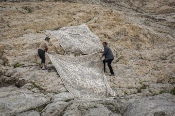 Ateliers de nettoyage de tapis à la veille de Norouz