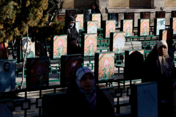 مزار شهدای چیذر در آخرین پنج شنبه سال