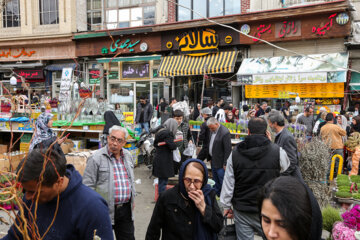 El bazar de Tayrish en vísperas de Noruz  